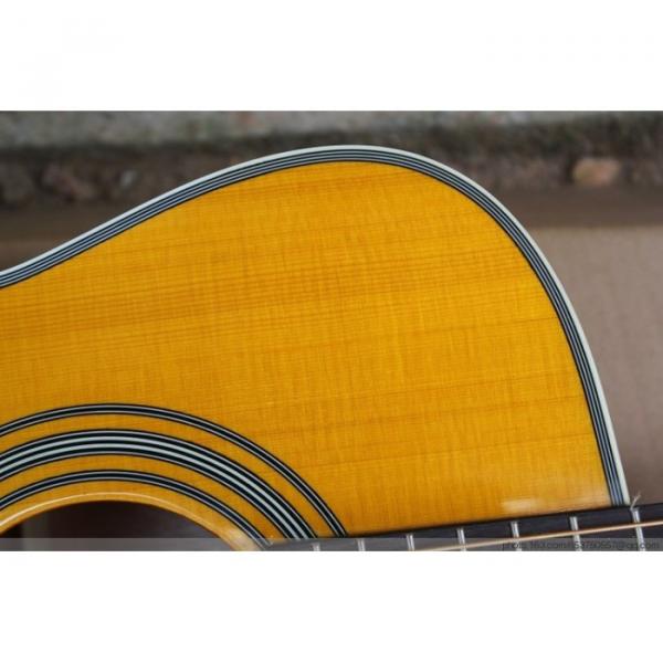 41 Inch CMF Martin D28 Yellow Acoustic Guitar Sitka Solid Spruce Top #3 image
