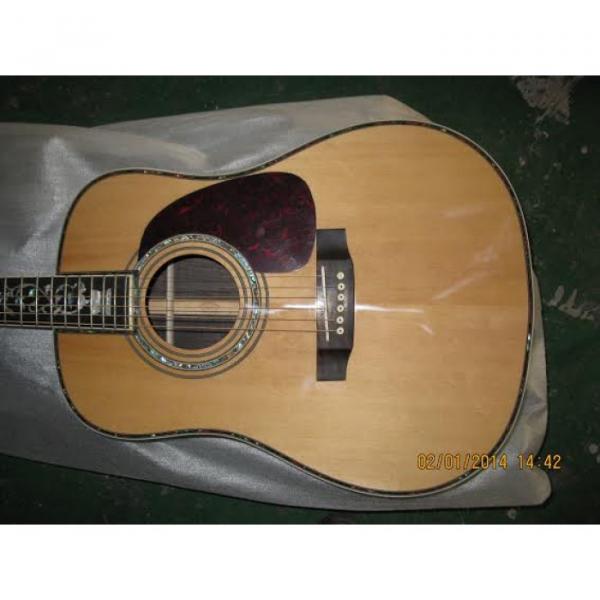 Custom Dreadnought 1833 Martin D45 Natural Acoustic Guitar Sitka Solid Spruce Top With Ox Bone Nut &amp; Saddler #1 image