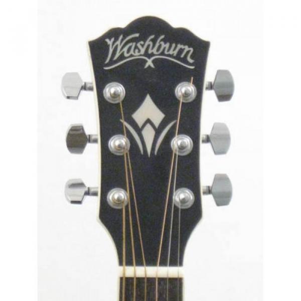 Washburn WD55/BK Solid Top Delux Dreadnought Acoustic Guitar Demo #GG4 #2 image