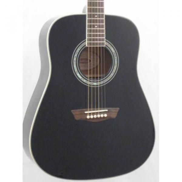 Washburn WD55/BK Solid Top Delux Dreadnought Acoustic Guitar Demo #GG4 #4 image