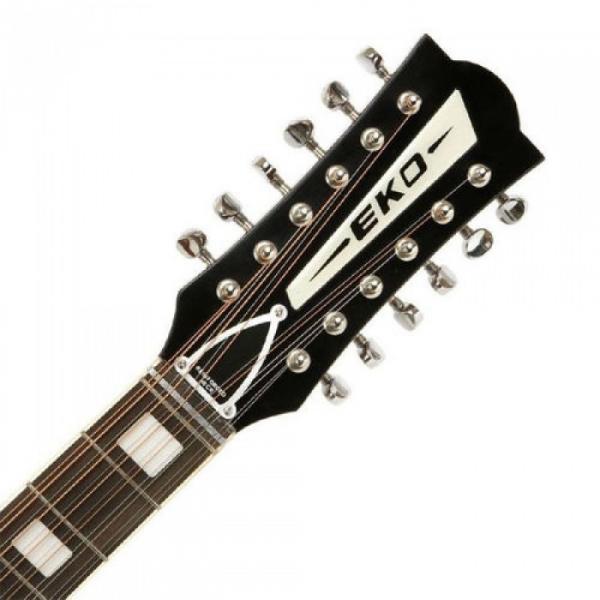 Superb New Eko Ranger 12 Vintage Reissue Acoustic 12 string Guitar Zero Fret #4 image