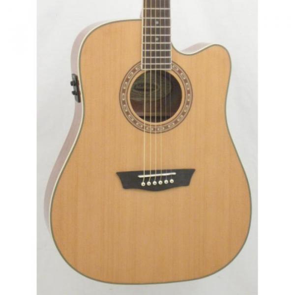 Washburn Apprentice Model WD10CE Dreadnought Acoustic Electric Guitar #3 image
