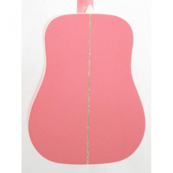 Oscar Schmidt OG1/P Smaller 3/4 Size Pretty Pink Acoustic Guitar #5 image