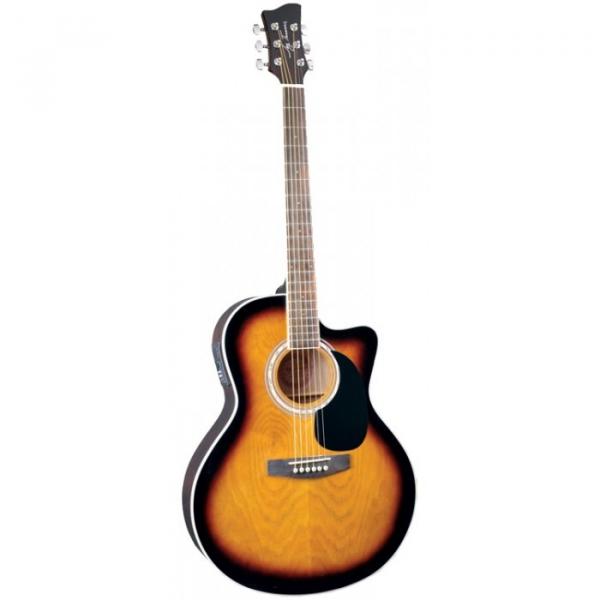 Jay Turser JTA444-CET Series Acoustic Guitar Tobacco Sunburst #1 image