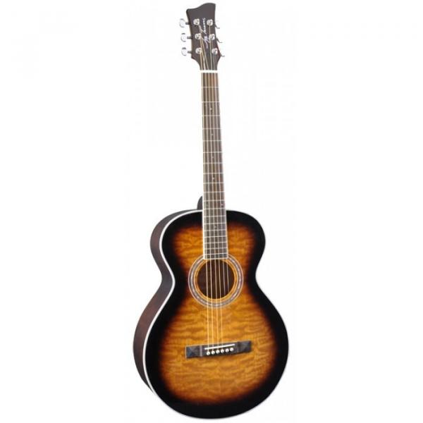 Jay Turser JTA-414Q Series Acoustic Guitar Tobacco Sunburst #1 image