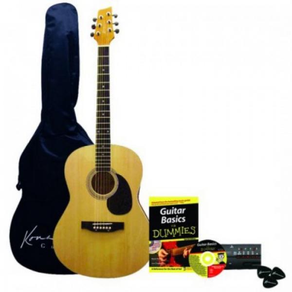 Kona K394D Acoustic Guitar Starter Pack For Dummies #1 image