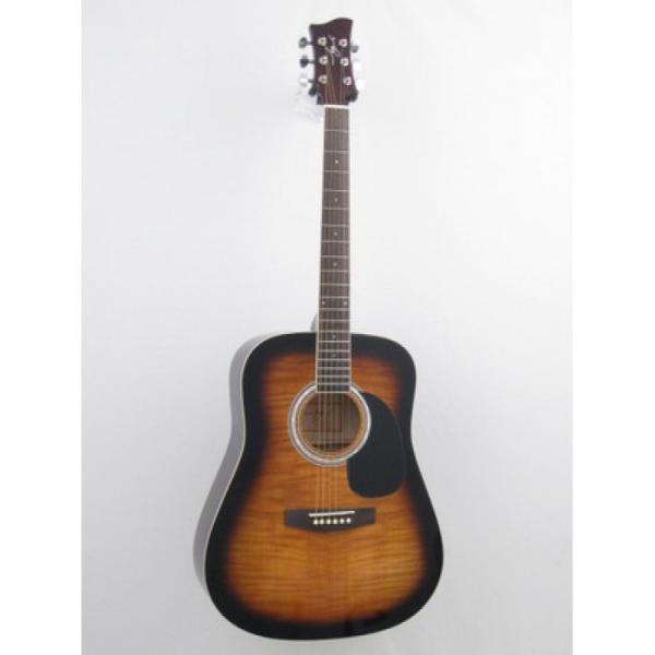 Jay Turser JJ45F/TSB Flame Top Acoustic Guitar Beginner Pack #1 image