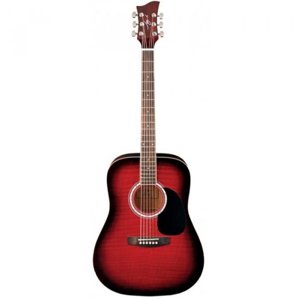 Jay Turser JJ-45F Series Acoustic Guitar Red Sunburst #1 image