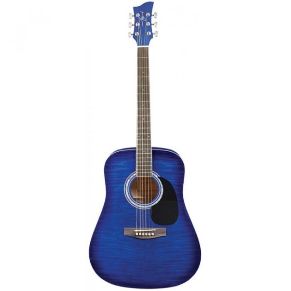 Jay Turser JJ-45F Series Acoustic Guitar Blue Sunburst #1 image