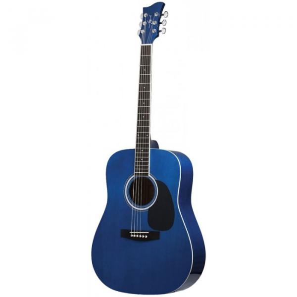 Jay Turser JJ-45 Series Acoustic Guitar Trans Blue #1 image