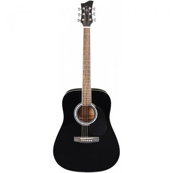 Jay Turser JJ-45 Series Acoustic Guitar Black #2 image