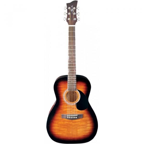 Jay Turser JJ-43F Series 3/4 Size Acoustic Guitar Tobacco Sunburst #1 image