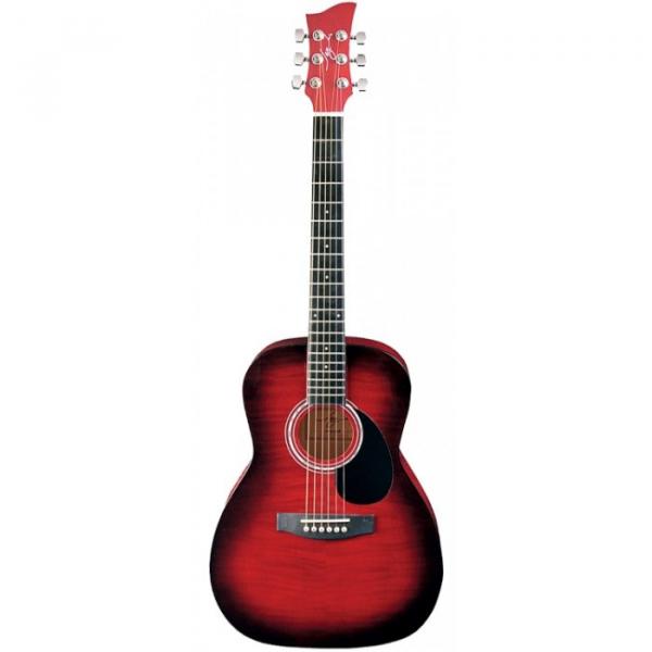 Jay Turser JJ-43F Series 3/4 Size Acoustic Guitar Red Sunburst #1 image