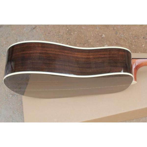 J-45 Rosewood Vintage Sunburst Acoustic Guitar Sitka Solid Spruce Top With Ox Bone Nut &amp; Saddler #3 image