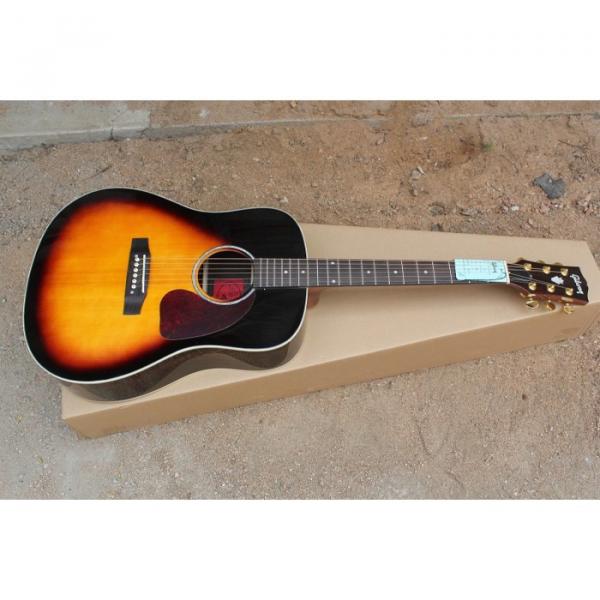 J-45 Rosewood Vintage Sunburst Acoustic Guitar Sitka Solid Spruce Top With Ox Bone Nut &amp; Saddler #4 image