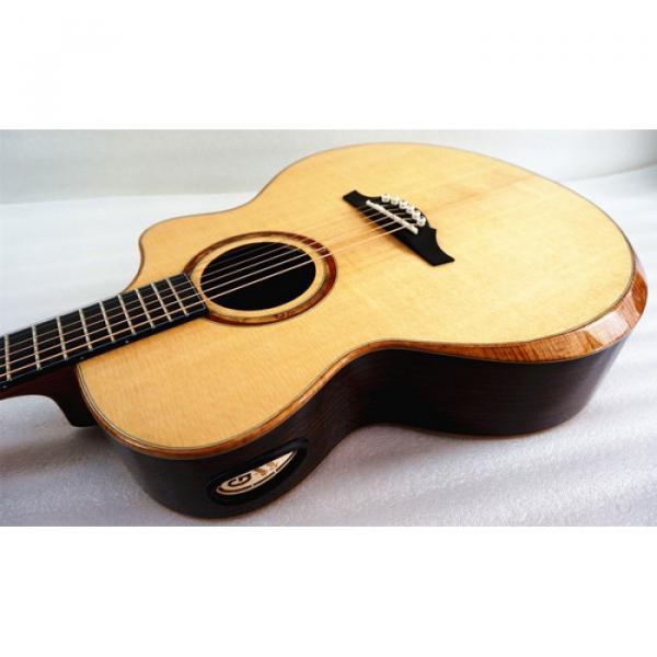 In Stock - Master level Sandwich Double Top Acoustic Guitar Model Artist A Free Fiberglass Case #1 image