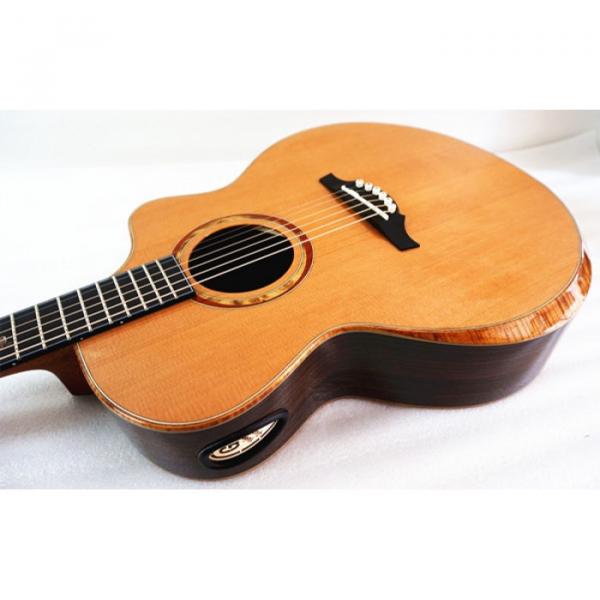 In Stock - All Solid Master Grade Double Top Acoustic Guitar Model Artist B Free Fiberglass Case #1 image