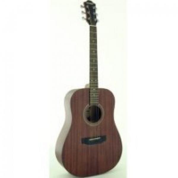 Great Brand New Hohner HW300 Natural Bodied Dreadnought Acoustic Guitar #1 image