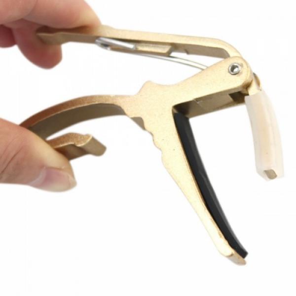 Golden Quick Change Guitar Capo for Acoustic Electric Guitar #4 image
