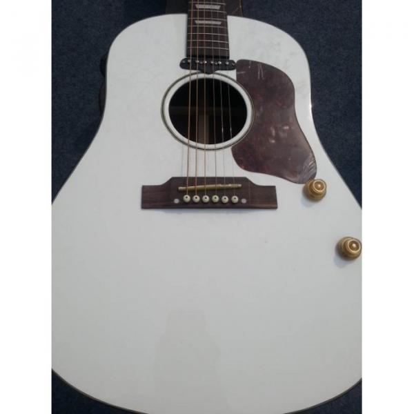 Custom Shop White John Lennon Acoustic Electric Guitar #1 image