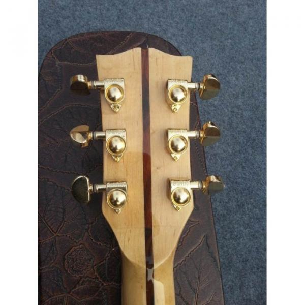 Custom Shop Tiger Maple Back Dove Hummingbird Natural Acoustic Guitar #4 image