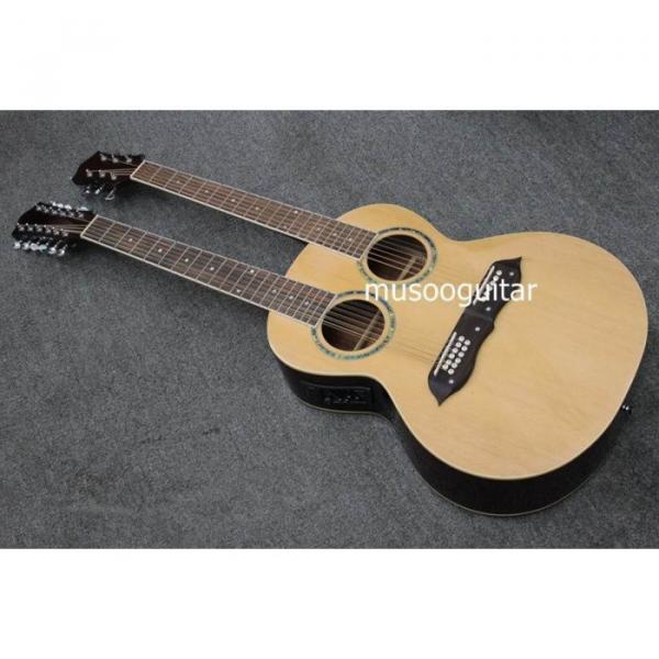 Custom Shop Natural Double Neck Acoustic Guitar #1 image