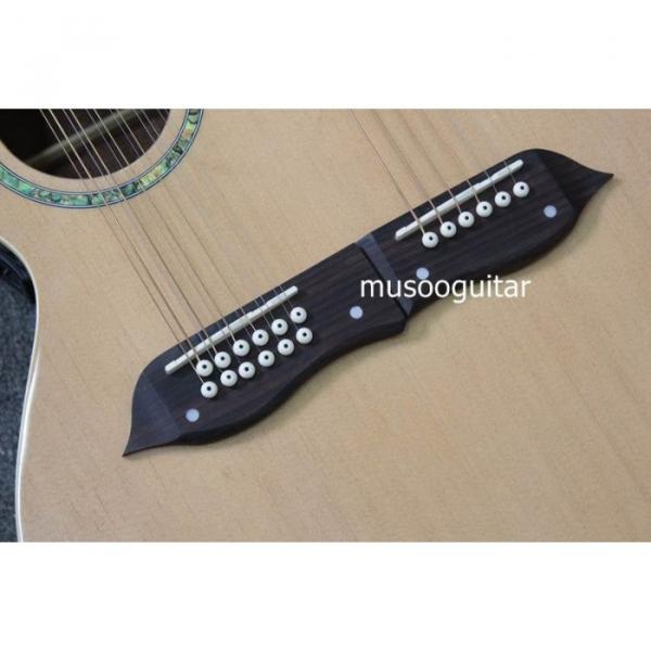 Custom Shop Natural Double Neck Acoustic Guitar #5 image