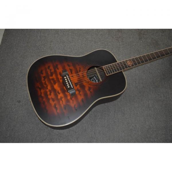 Custom Shop Jack Daniels Dark Acoustic Guitar with Fishman EQ Keystone Machine Heads #1 image