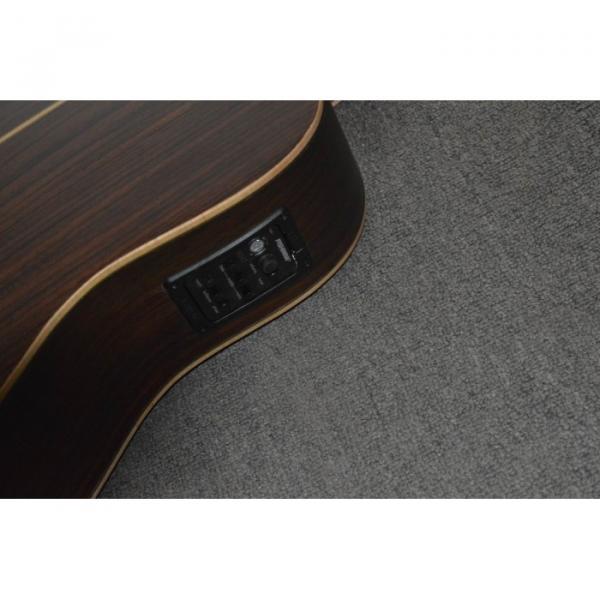 Custom Shop Jack Daniels Dark Acoustic Guitar with Fishman EQ Keystone Machine Heads #2 image