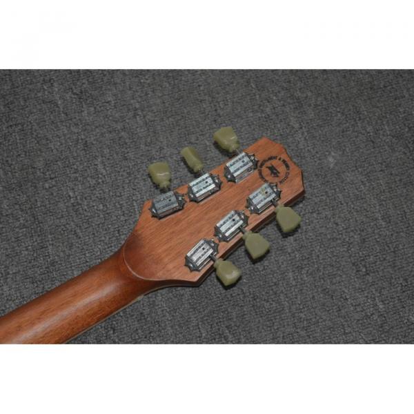 Custom Shop Jack Daniels Dark Acoustic Guitar with Fishman EQ Keystone Machine Heads #4 image
