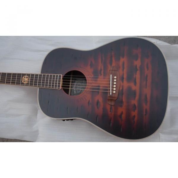 Custom Shop Jack Daniels Dark Acoustic Guitar with Fishman EQ #1 image