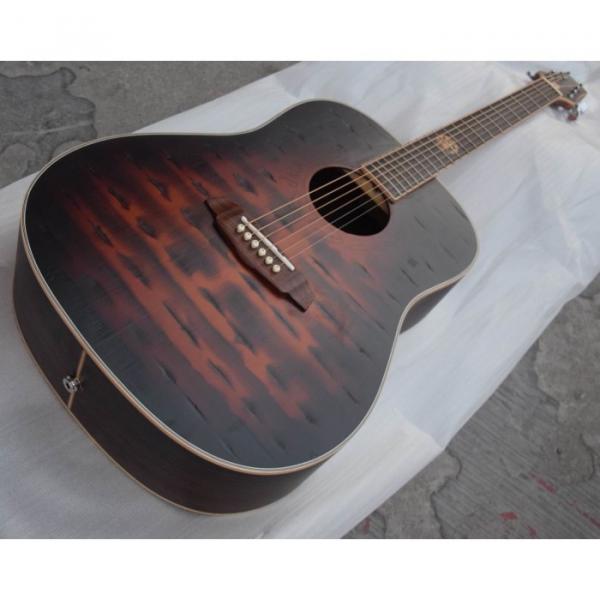 Custom Shop Jack Daniels Dark Acoustic Guitar with Fishman EQ #2 image