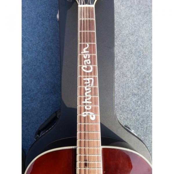 Custom Shop Johnny Cash Tobacco Color Acoustic Guitar #5 image