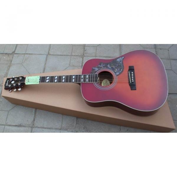 Custom Shop Hummingbird Dove Tobacco Burst Acoustic Guitar #5 image