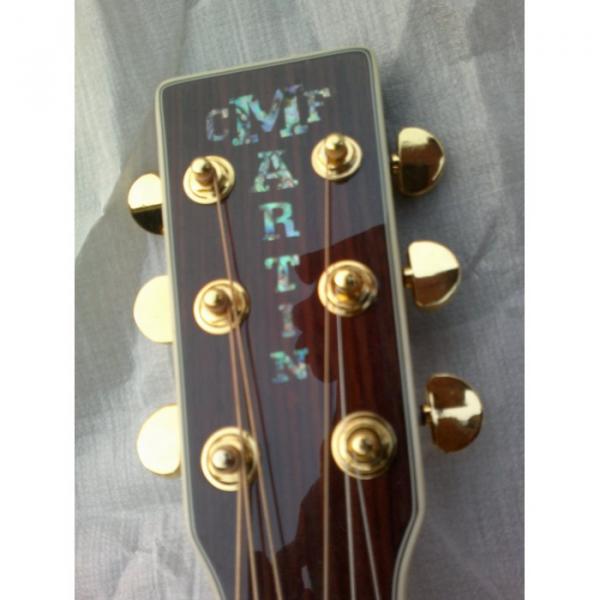 Custom Shop CMF Natural Acoustic Guitar Sitka Solid Spruce Top With Ox Bone Nut &amp; Saddler #2 image