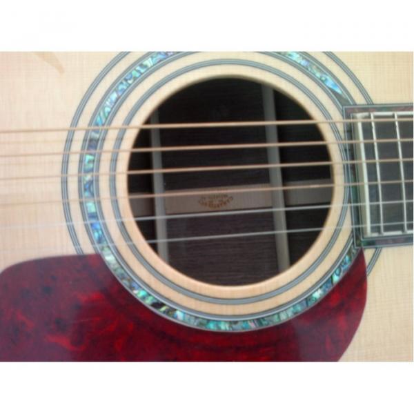 Custom Shop CMF Natural Acoustic Guitar Sitka Solid Spruce Top With Ox Bone Nut &amp; Saddler #3 image