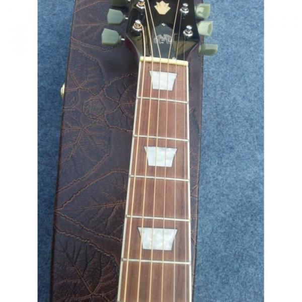 Custom Red Cherry Sunburst J160E Acoustic Guitar #4 image
