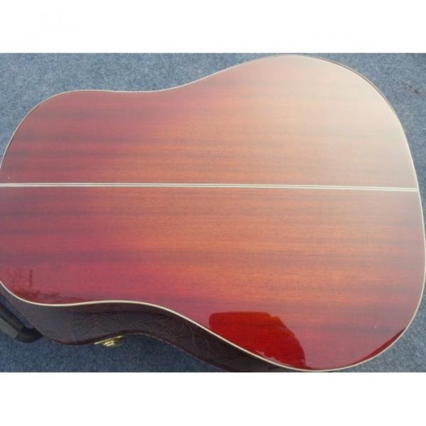 Custom Red Cherry Sunburst J160E Acoustic Guitar #5 image