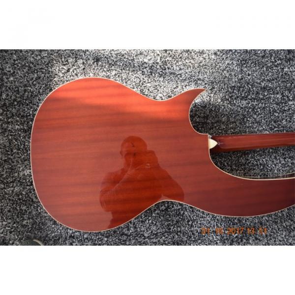 Custom Made Natural Finish Double Neck Harp Acoustic Guitar In Stock #2 image