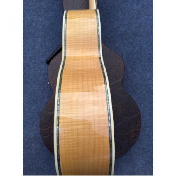 Custom J200 6 Strings Natural Acoustic Guitar Real Abalone #2 image