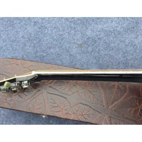 Custom J180 6 Strings Black Pearloid Pickguard Star Inlays Acoustic Guitar #5 image
