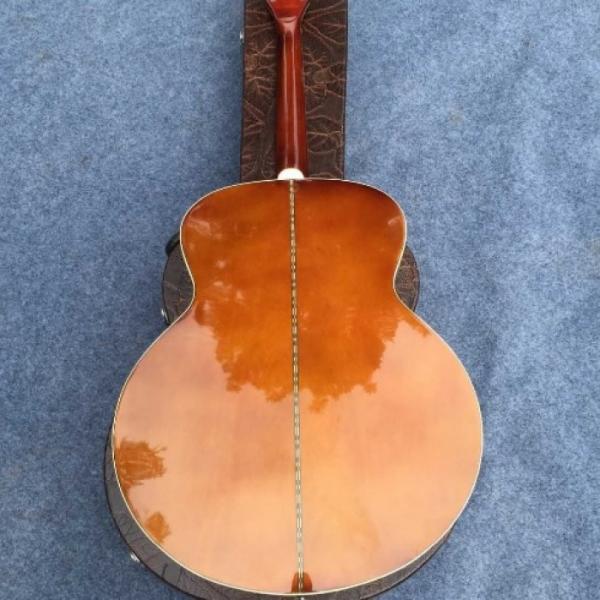 Custom J180 6 Strings Amber Star Inlays Acoustic Guitar #2 image