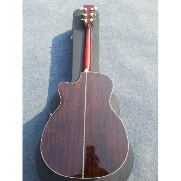 Custom  Shop Cutaway Lakewood Inlayed Signature Natural Acoustic Guitar #2 image