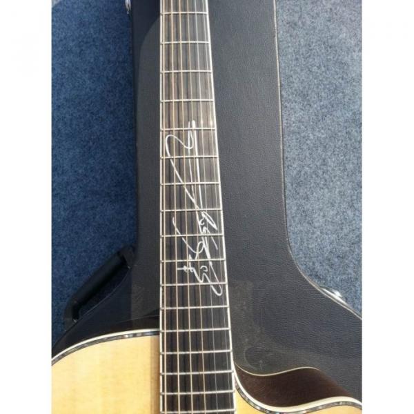 Custom  Shop Cutaway Lakewood Inlayed Signature Natural Acoustic Guitar #5 image