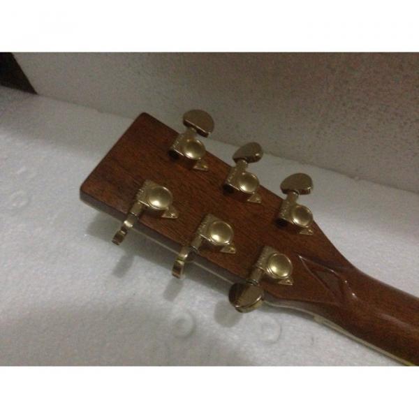 Cream D45 Acoustic Electric Guitar With Fishman Pickup Sitka Solid Spruce Top With Ox Bone Nut &amp; Saddler #3 image