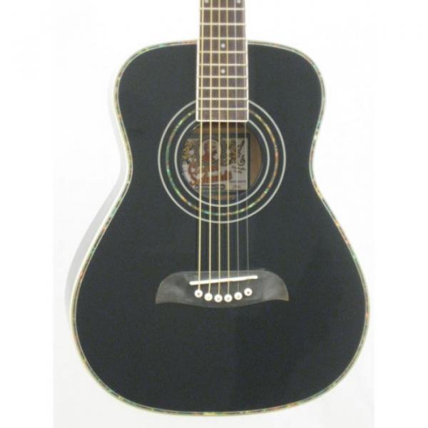Brand New Washburn OGHS/B Black Finish Half Size Smaller Acoustic Guitar #4 image