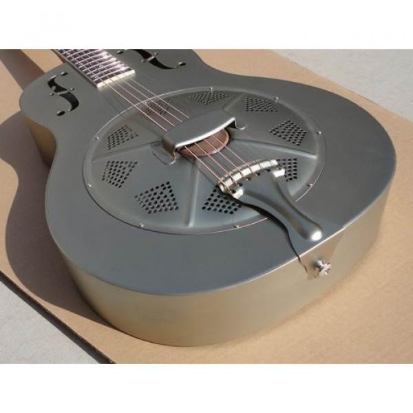 Acoustic Single Cone duolian Steel Body Resonator Guitar #5 image