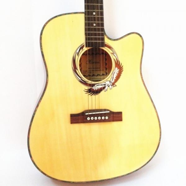 41&quot; Cutaway Philippines Wood Folk Acoustic Guitar #1 image