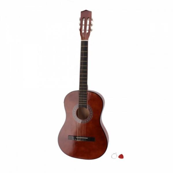 38&quot; Classical Acoustic Guitar Brown with Freebies Ship From US Warehouse #2 image
