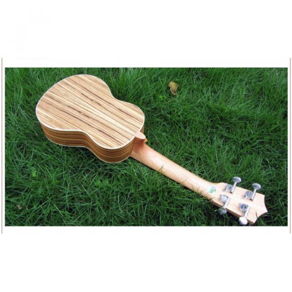 23&quot; Concert Ukulele Guitar Mini Acoustic Handcraft Zebra Wood Hawaii 4 Strings #2 image